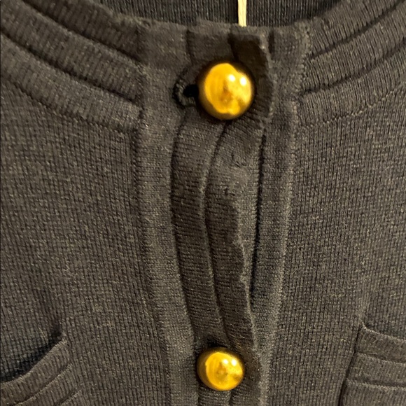 NWT Free Assembly Classic Navy Women's Sweater with Gold Buttons Sz L - Picture 4 of 14